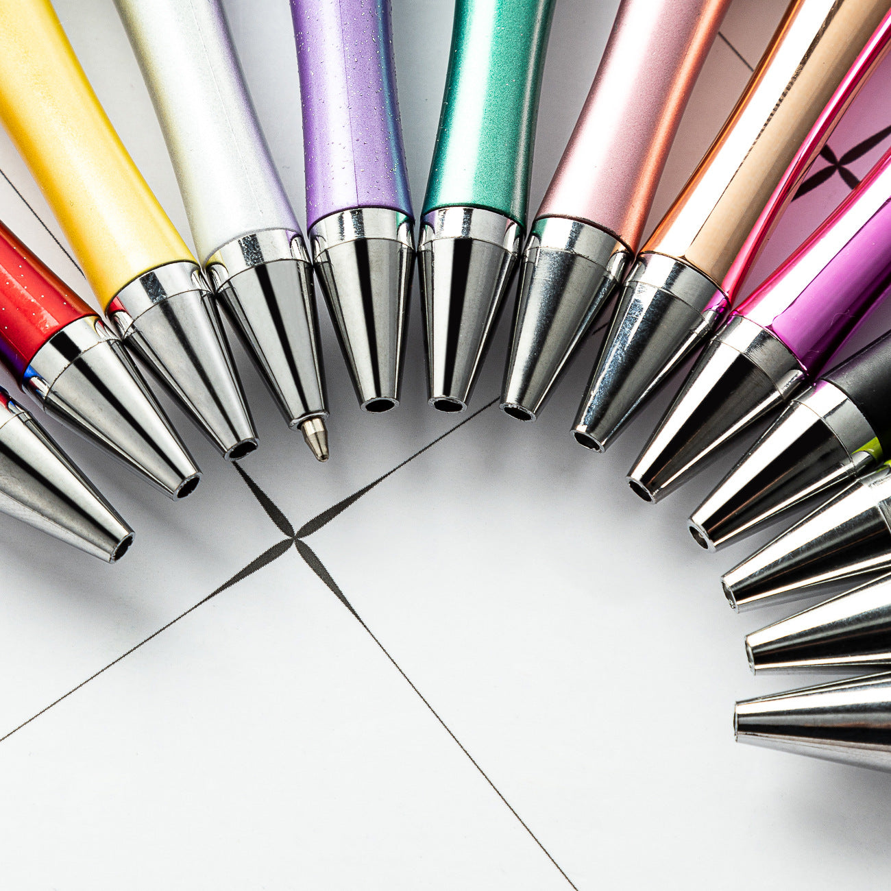 Wholesale Beadable Pens Rhinestone Pens Plastic Handmade Diamond Pen